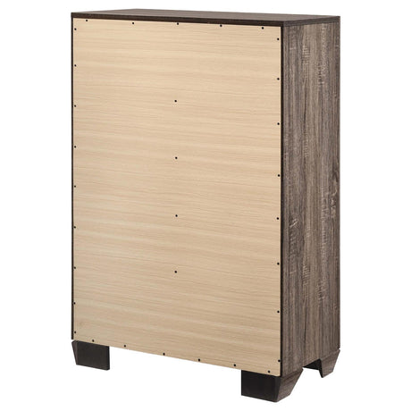 Kauffman Washed Taupe 5-Drawer Chest from Coaster - Luna Furniture