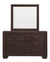 Kauffman Dark Cocoa 6-Drawer Dresser from Coaster - Luna Furniture