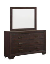 Kauffman Dark Cocoa 6-Drawer Dresser from Coaster - Luna Furniture