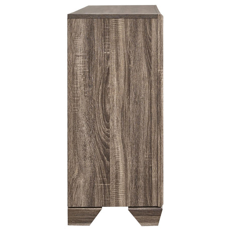 Kauffman Washed Taupe 6-Drawer Dresser from Coaster - Luna Furniture