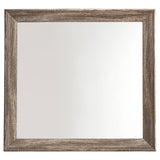 Kauffman Rectangular Mirror Washed Taupe - 204194 - Luna Furniture
