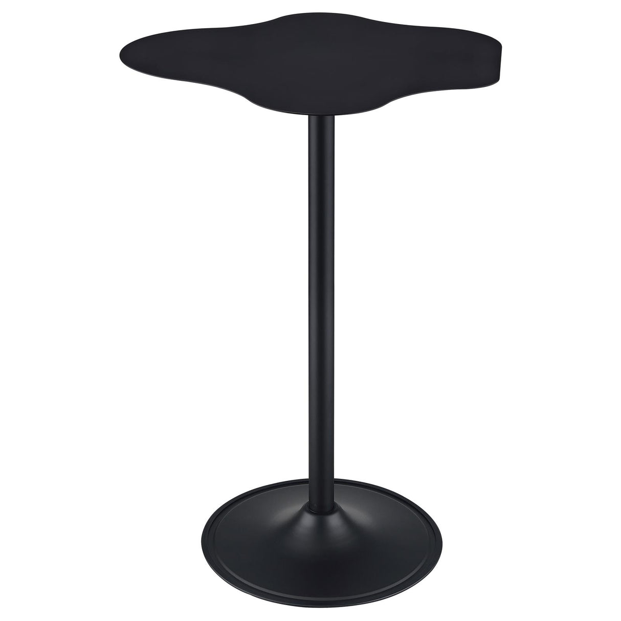 Keanu Black Pedestal Cloud-Shaped Top Bar Table from Coaster - Luna Furniture