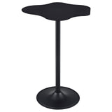 Keanu Black Pedestal Cloud-Shaped Top Bar Table from Coaster - Luna Furniture
