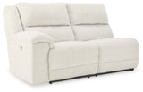 Keensburg Linen Left-Arm Facing Power Reclining Loveseat from Ashley - Luna Furniture