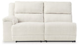 Keensburg Linen Left-Arm Facing Power Reclining Loveseat from Ashley - Luna Furniture