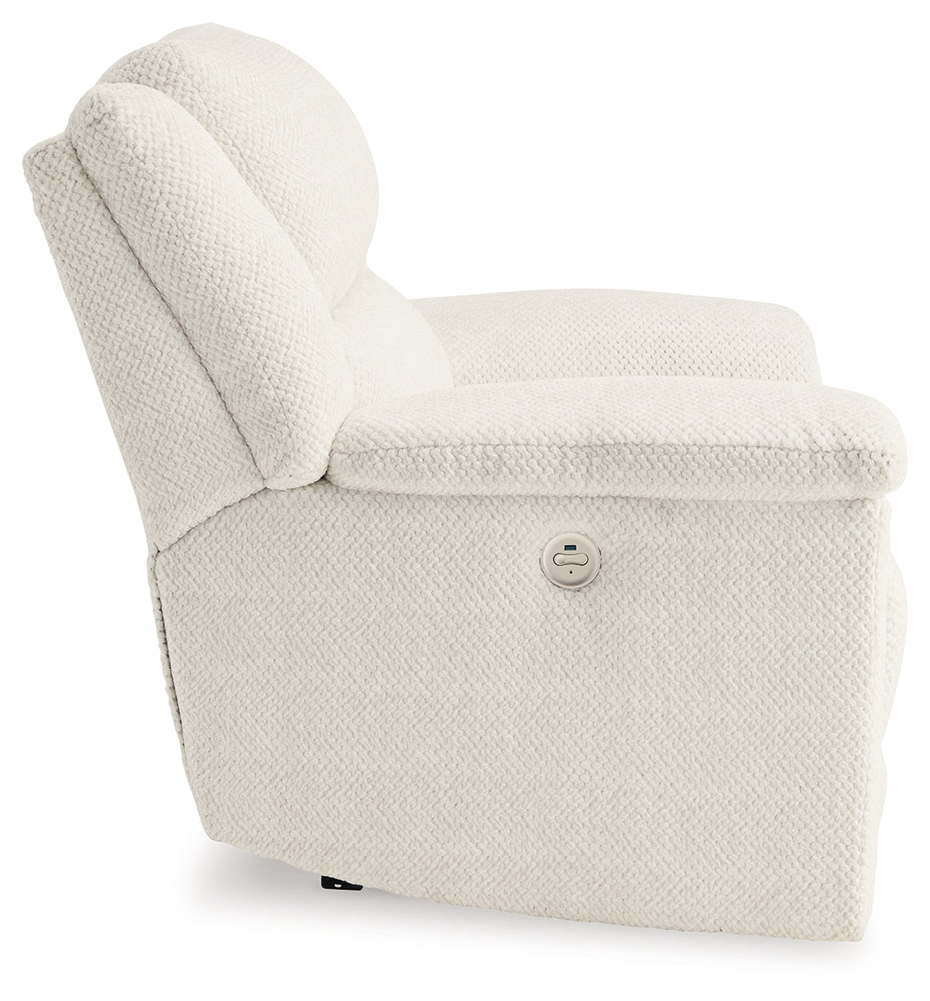 Keensburg Linen Oversized Power Recliner from Ashley - Luna Furniture