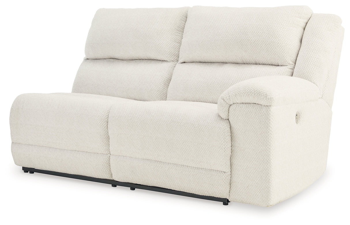 Keensburg Linen Right-Arm Facing Power Reclining Loveseat from Ashley - Luna Furniture