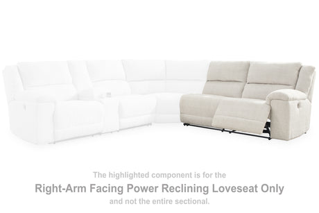 Keensburg Linen Right-Arm Facing Power Reclining Loveseat from Ashley - Luna Furniture