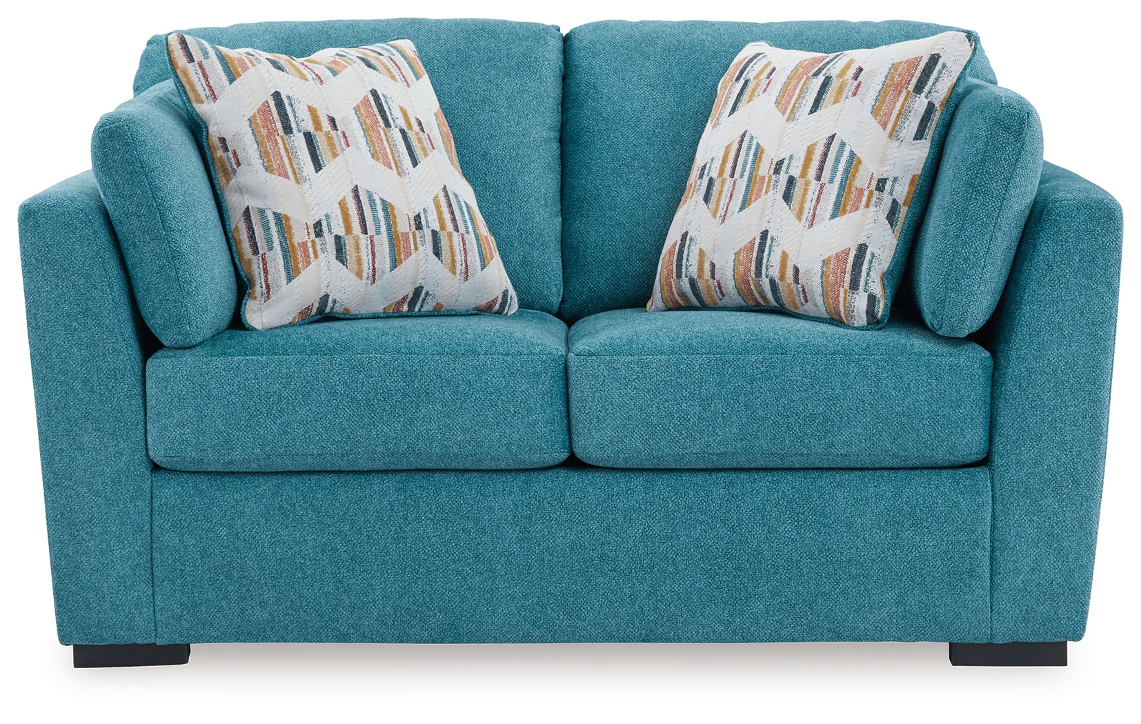 Keerwick Teal Loveseat from Ashley - Luna Furniture