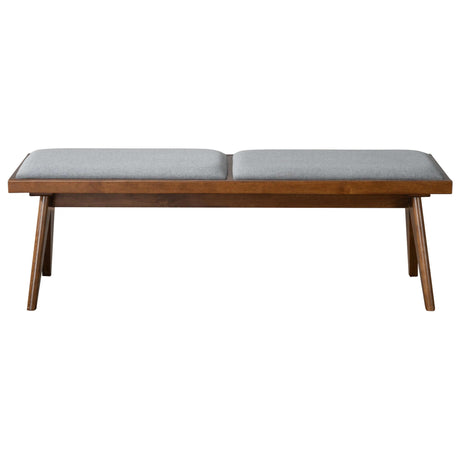 Keira Grey Fabric Bench from Midinmod - Luna Furniture