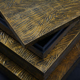 Keldy Antique Brass Finish Box, Set of 3 - A2000490 - Luna Furniture