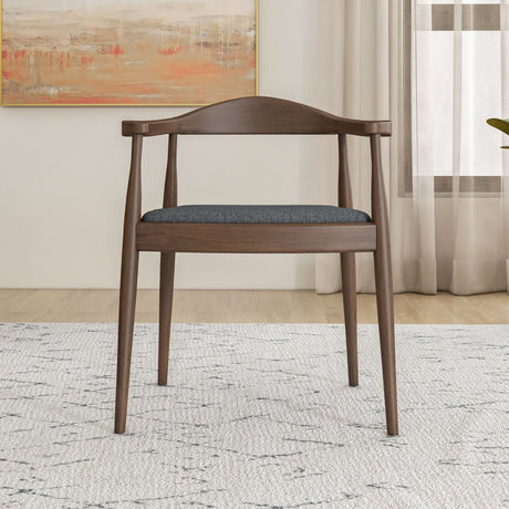 Kelly Mid-Century Modern Dining Chair Grey Fabric from Midinmod - Luna Furniture