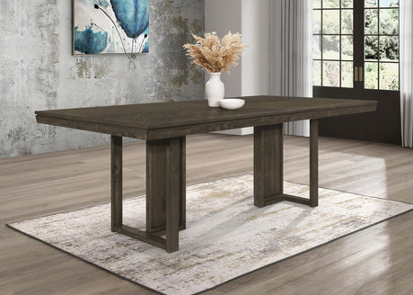 Kelly Rectangular Dining Table Dark Grey - 107961 - Luna Furniture