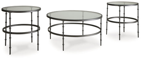 Kellyco Gunmetal Table (Set of 3) - T246-13 - Luna Furniture