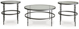 Kellyco Gunmetal Table (Set of 3) - T246-13 - Luna Furniture