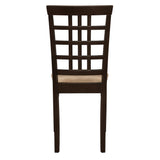 Kelso Lattice Back Dining Chairs Cappuccino (Set of 2) - 190822 - Luna Furniture