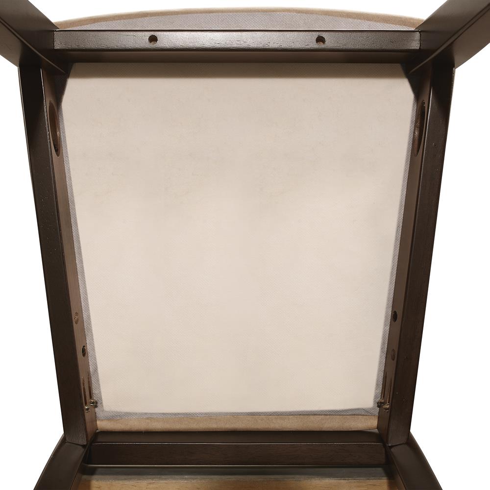 Kelso Cappuccino Lattice Back Dining Chairs, Set of 2 from Coaster - Luna Furniture