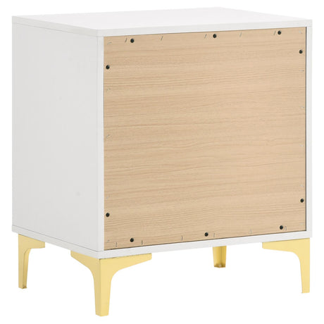 Kendall White 2-Drawer Nightstand from Coaster - Luna Furniture