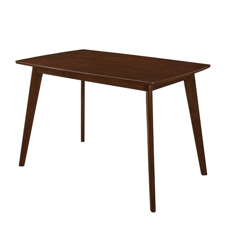 Kersey Chestnut Dining Table with Angled Legs from Coaster - Luna Furniture