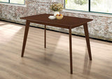 Kersey Chestnut Dining Table with Angled Legs from Coaster - Luna Furniture