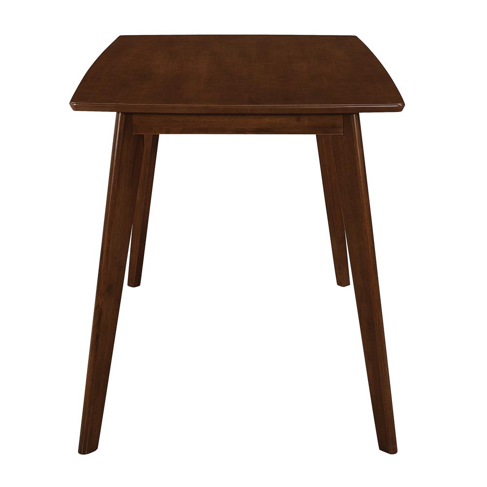 Kersey Chestnut Dining Table with Angled Legs from Coaster - Luna Furniture