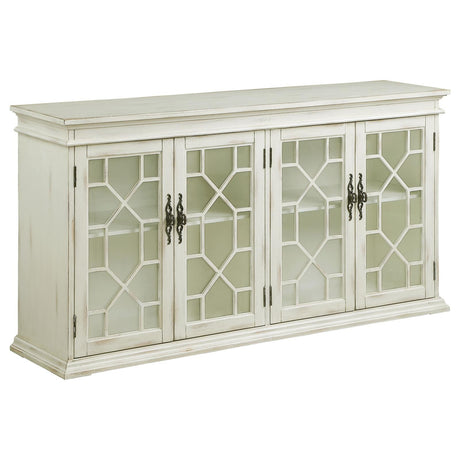 Kiara 4-door Accent Cabinet with Adjustable Shelves White - 950859 - Luna Furniture