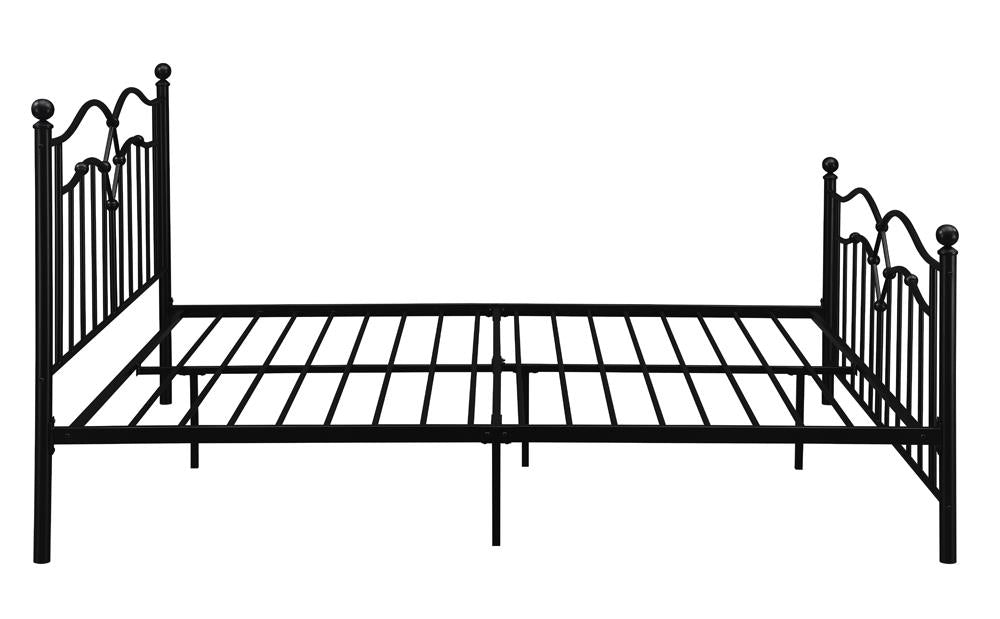Klossen Metal Queen Bed Black - 422763Q - Luna Furniture