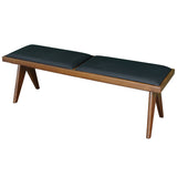 Kody Black Vegan Leather Bench from Midinmod - Luna Furniture