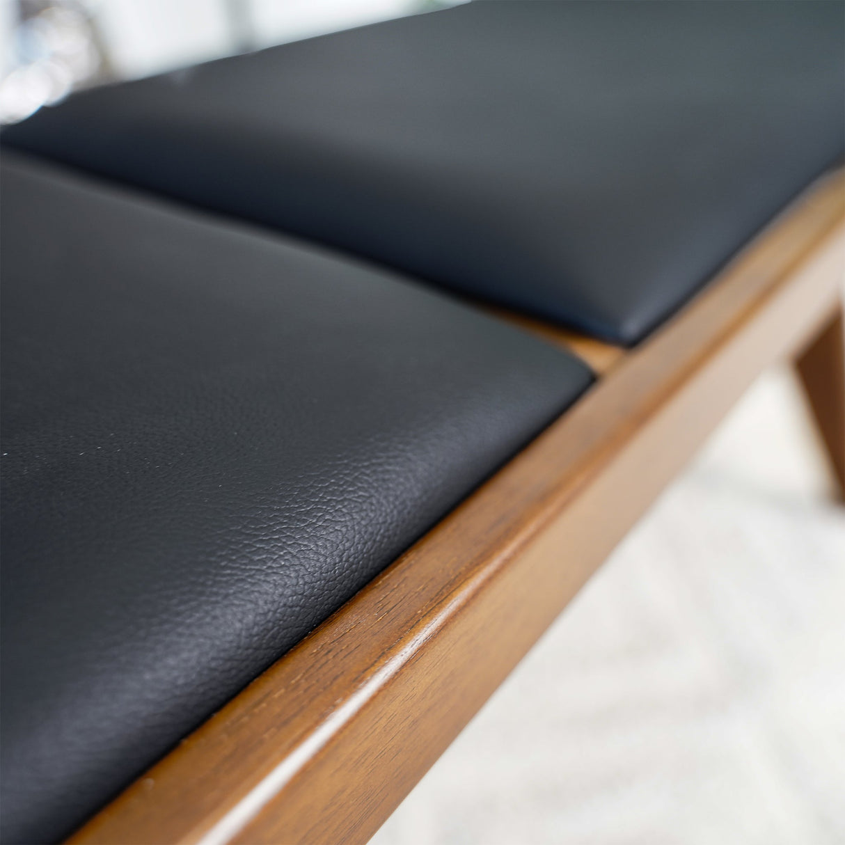 Kody Black Vegan Leather Bench from Midinmod - Luna Furniture