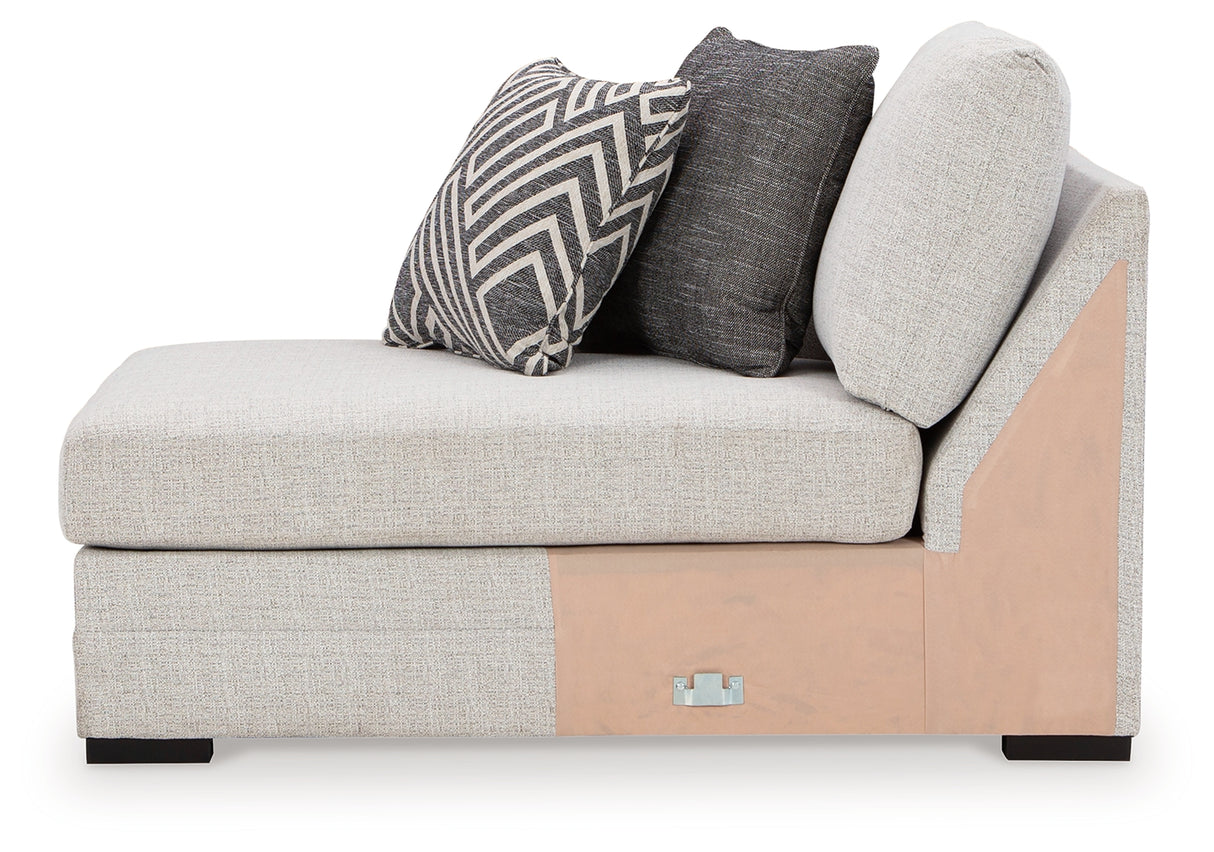 Koralynn Stone Left-Arm Facing Corner Chaise from Ashley - Luna Furniture