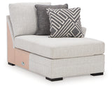 Koralynn Stone Right-Arm Facing Corner Chaise from Ashley - Luna Furniture