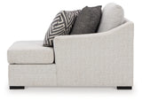 Koralynn Stone Right-Arm Facing Corner Chaise from Ashley - Luna Furniture