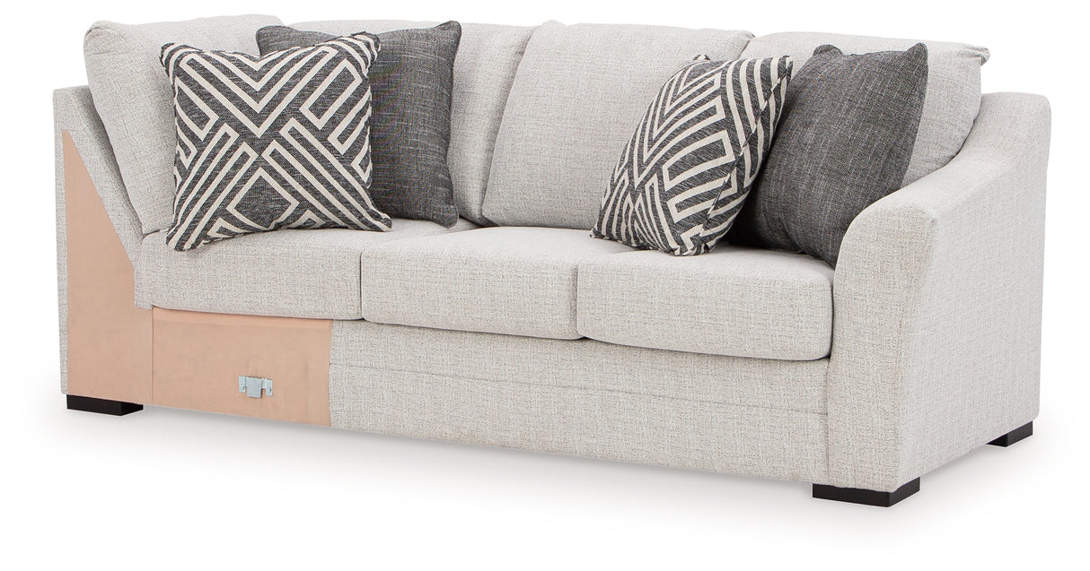 Koralynn Stone Right-Arm Facing Sofa with Corner Wedge from Ashley - Luna Furniture