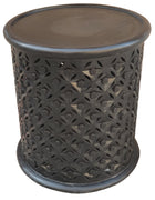 Krish 18-inch Round Accent Table Black Stain - 936141 - Luna Furniture