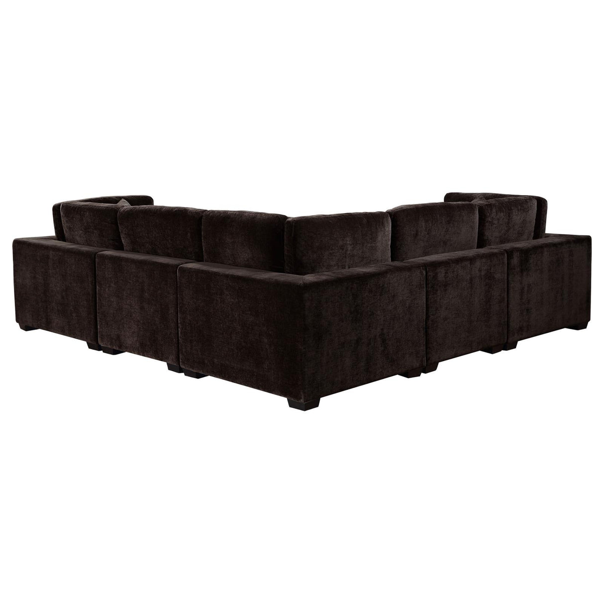 Lakeview Dark Chocolate Upholstered 5-Piece Modular Sectional Sofa from Coaster - Luna Furniture