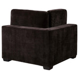 Lakeview Upholstered Corner Chair Dark Chocolate from Coaster - Luna Furniture