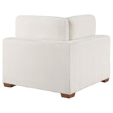 Lakeview Upholstered Corner Chair Ivory from Coaster - Luna Furniture