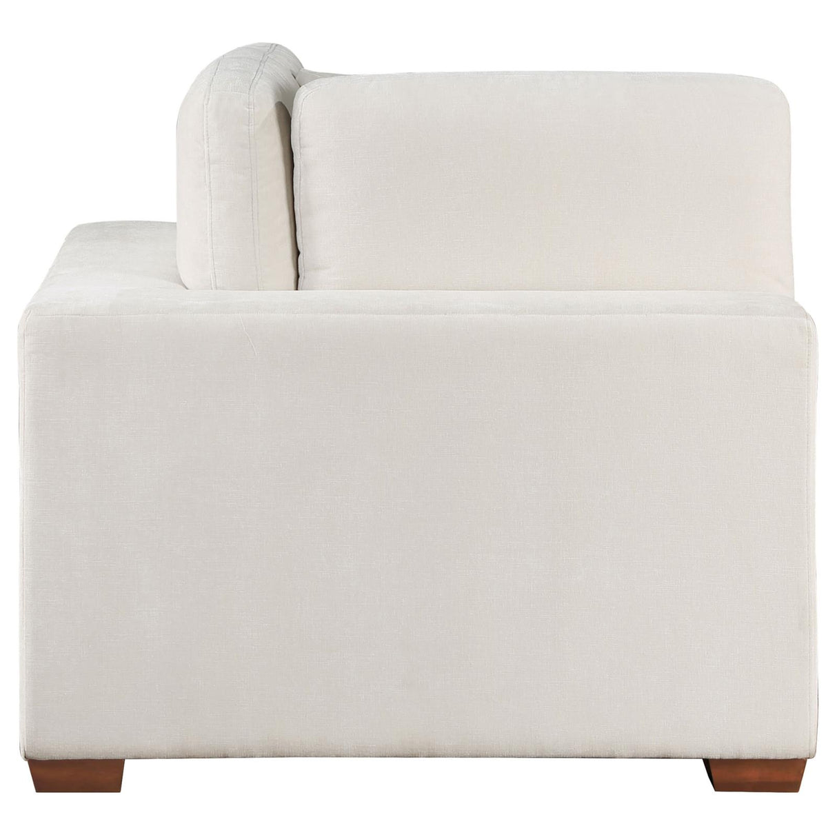 Lakeview Upholstered Corner Chair Ivory from Coaster - Luna Furniture