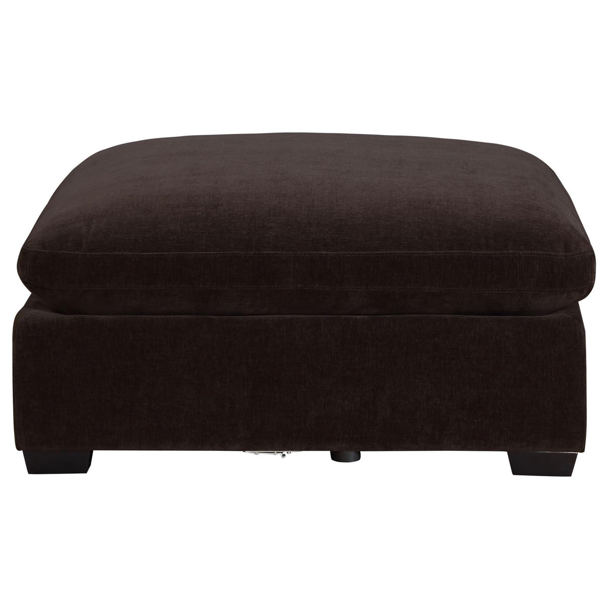 Lakeview Dark Chocolate Upholstered Ottoman from Coaster - Luna Furniture