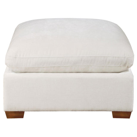 Lakeview Ivory Upholstered Ottoman from Coaster - Luna Furniture