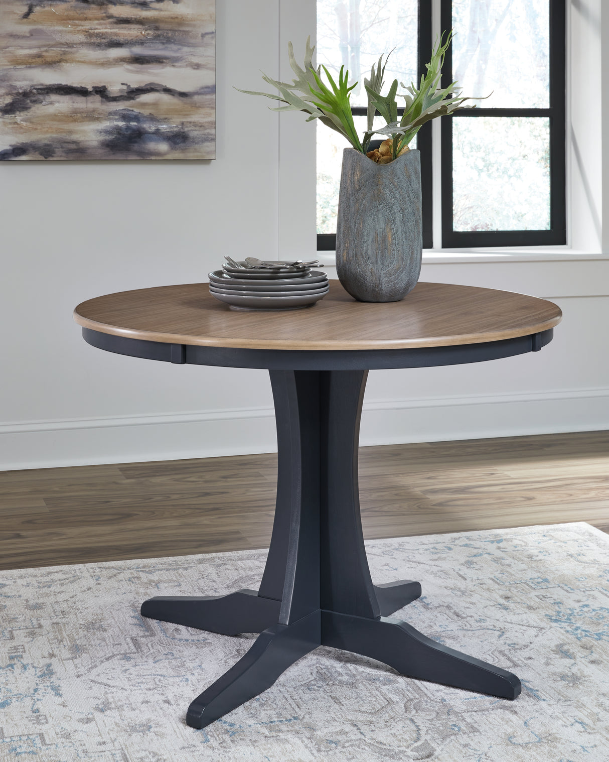 Landocken Brown/Blue Dining Table from Ashley - Luna Furniture