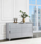 Larue 6-drawer Dresser Silver - 224493 - Luna Furniture