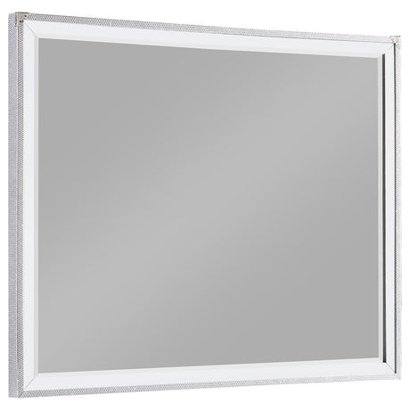 Larue Rectangular Dresser Mirror Silver - 224494 - Luna Furniture