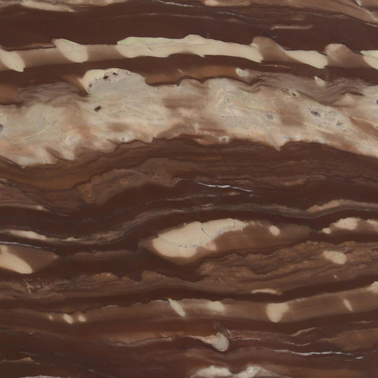 Latifa Red and Black Round Accent Table with Marble Top from Coaster - Luna Furniture