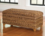 Laughton Amber Hand-Woven Storage Trunk from Coaster - Luna Furniture