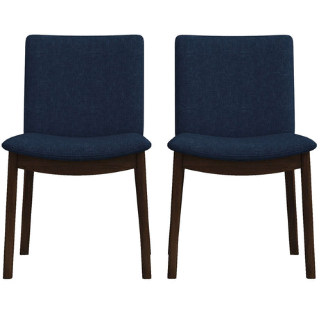 Laura Mid-Century Modern Solid Wood Dining Chair (Set of 2) Green Velvet from Midinmod - Luna Furniture