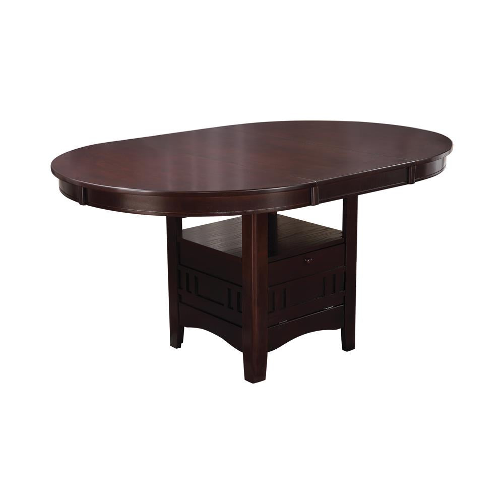Lavon Espresso Dining Table with Storage from Coaster - Luna Furniture