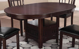 Lavon Espresso Dining Table with Storage from Coaster - Luna Furniture