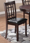 Lavon Padded Dining Side Chairs Espresso and Black (Set of 2) - 102672 - Luna Furniture