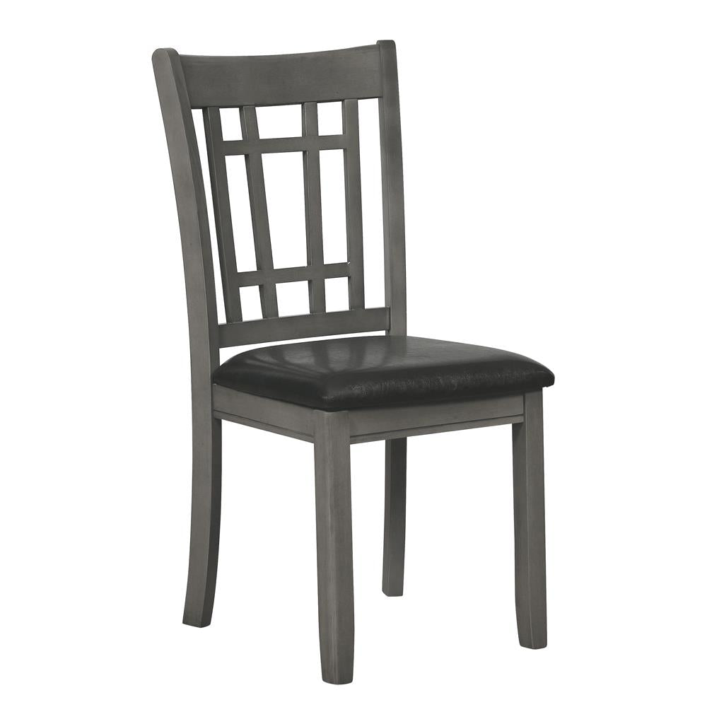 Lavon Espresso and Medium Gray Padded Dining Side Chairs, Set of 2 from Coaster - Luna Furniture